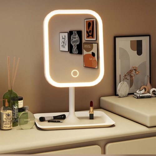 Vanity desk mirror led - desk,