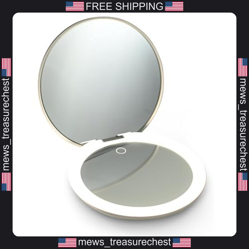 Led travel makeup mirror - travel,