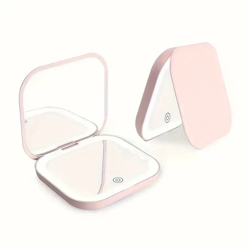 Led travel makeup mirror - led,