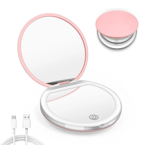 Led travel makeup mirror - travel,