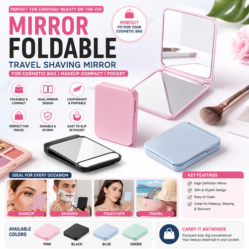 Mirror foldable travel shaving - foldable,