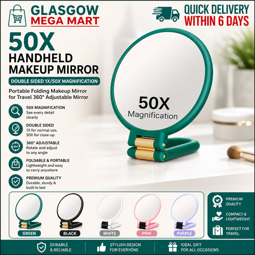 50x magnifying makeup mirror - 50x,