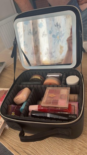 Travel makeup bag - makeup, with