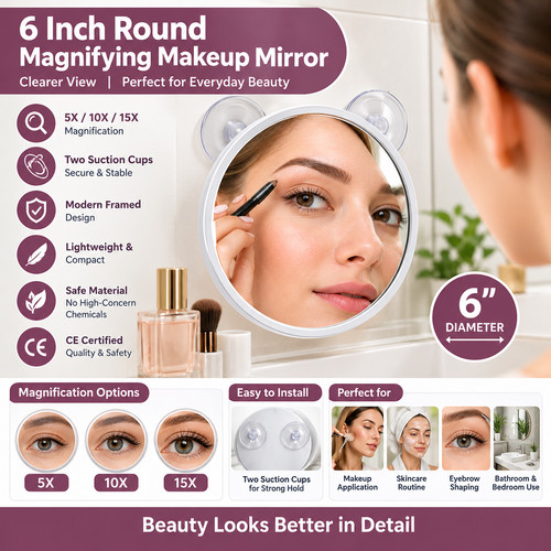 15x magnifying make - magnifying, up