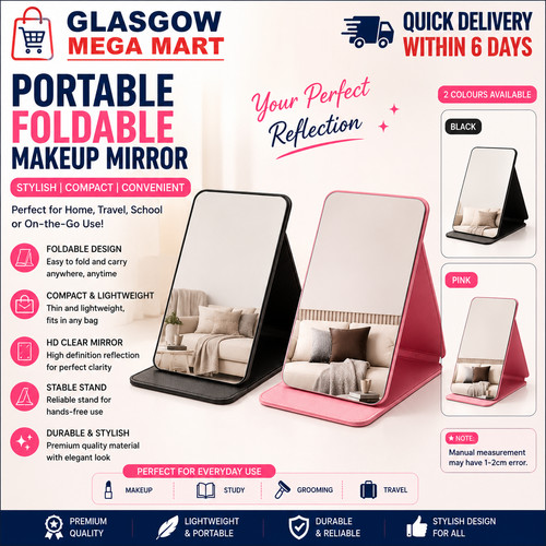 Portable folding large makeup - large,