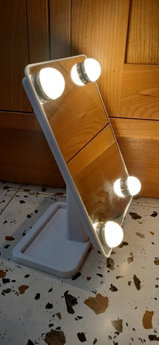 Makeup mirror with - lights,