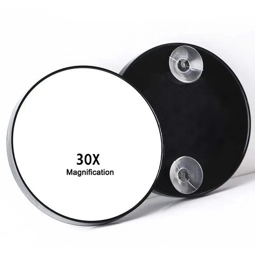 Round magnifying makeup mirror - round,