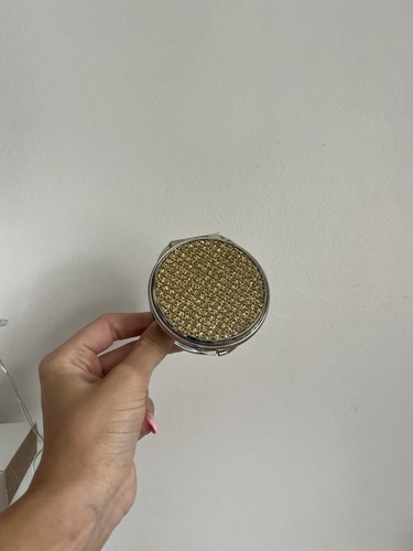 Gold glitter compact - glitter,