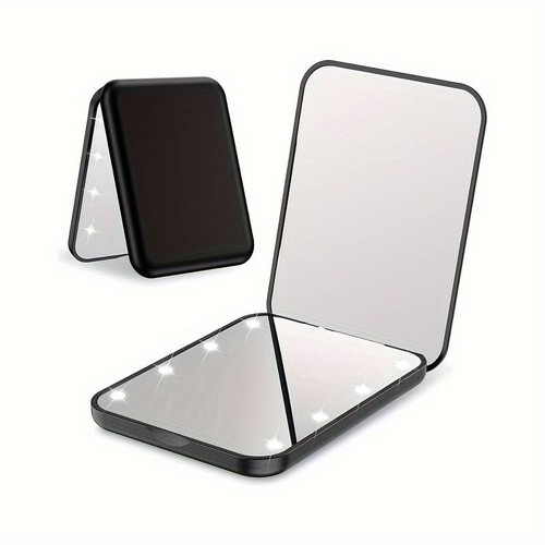 Led travel makeup mirror - led,