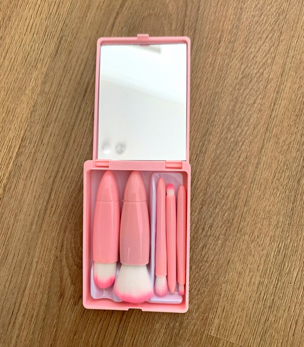 Pink folding compact make - folding,