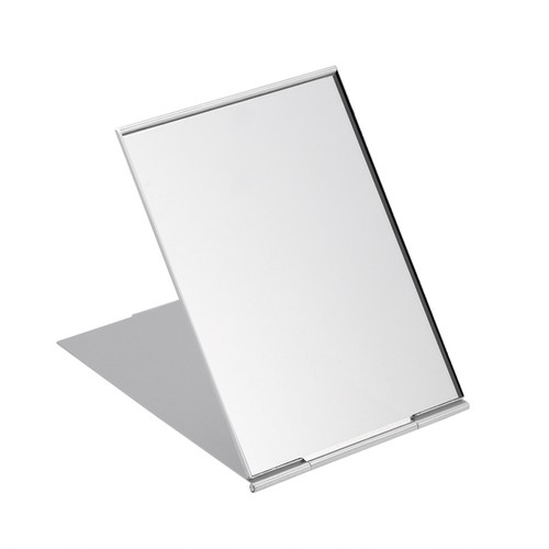Foldable makeup mirror silver - makeup,