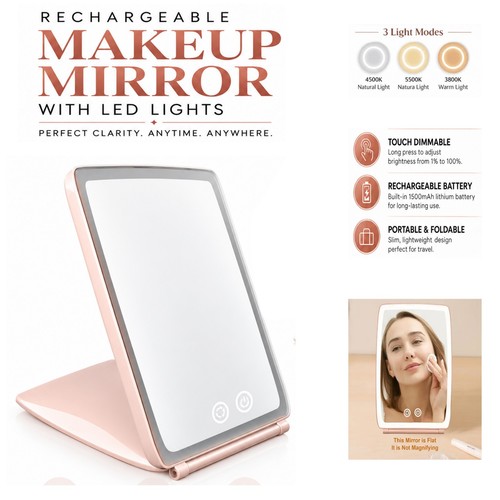 Makeup mirror led - makeup,