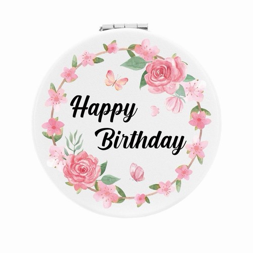 Happy birthday floral compact - birthday,
